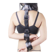 Sex Pleasure Sex Back Esposas Bound Neck Anillo Sex Bondage Bondage restricción para el juego de parejas